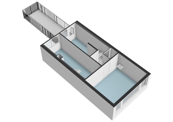 Floorplan - Rijndijkstraat 34, 2313 NK Leiden